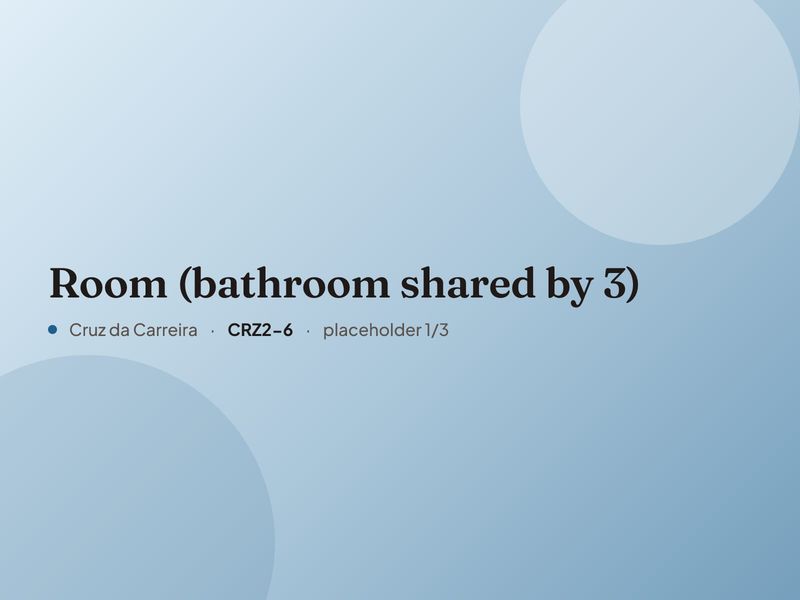 Placeholder image for “Room (bathroom shared by 3)”. Real photos are coming.