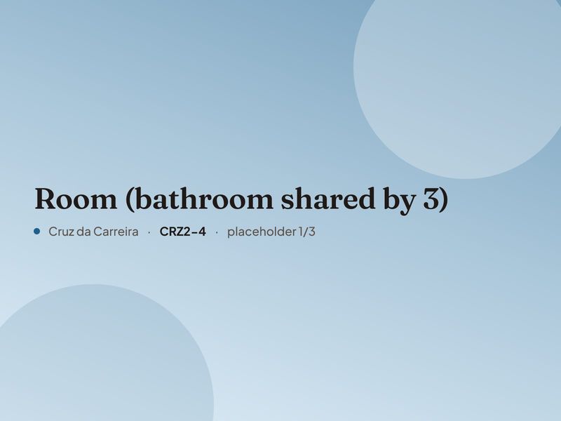Placeholder image for “Room (bathroom shared by 3)”. Real photos are coming.