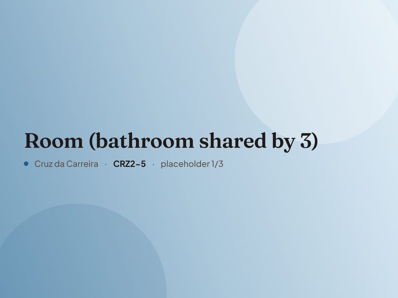 Placeholder image for “Room (bathroom shared by 3)”. Real photos are coming.